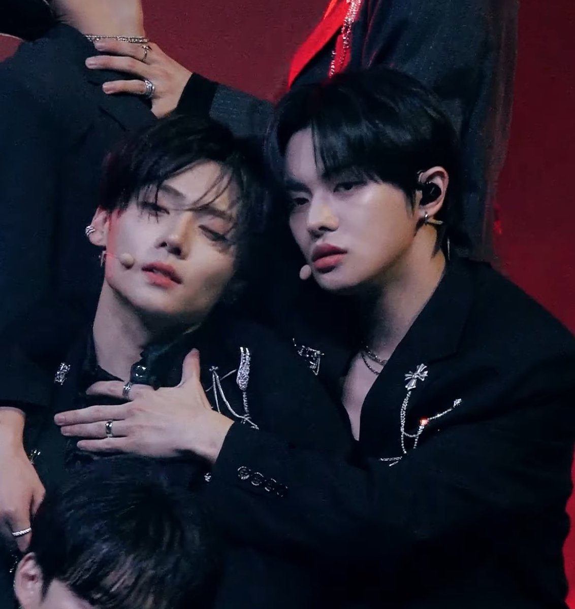 james and woochan watching this in the green room like