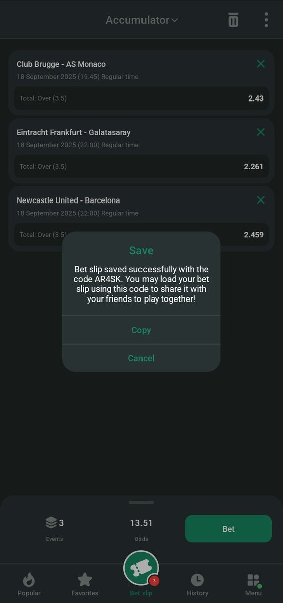 heztech22's tweet image. #GreenBet slip 3.   code
 
AR4SK
 
Register now to place your bet

📌cutt.ly/9rKd2G4r
📌Use Promo Code : 8007495
