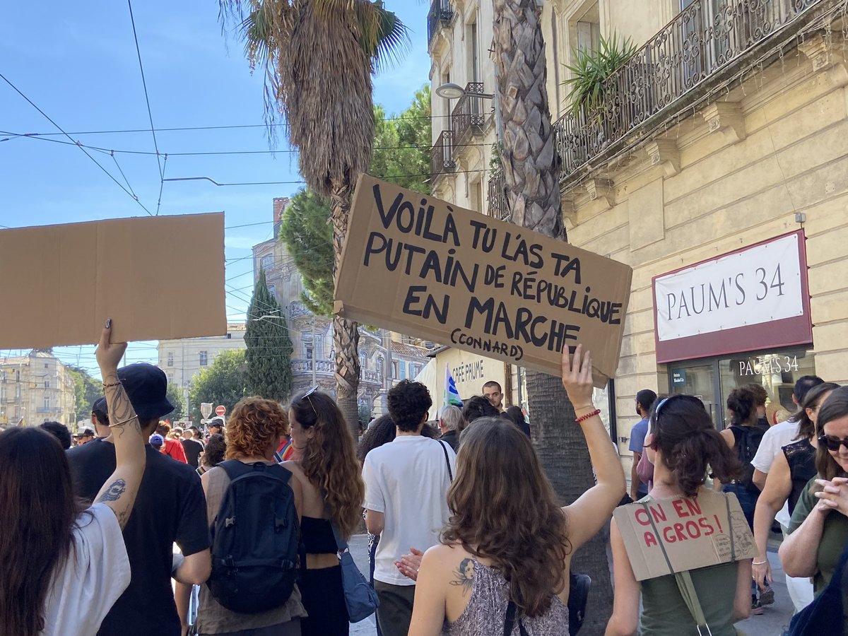 Gomgauth's tweet image. #montpellier #manifestationdu18septembre #18/09 Beaucoup de monde, ambiance festive, musicale ! Merci à la batucada, j’ai dansé !