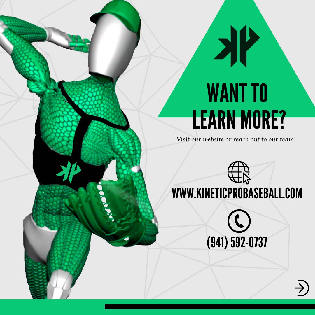 🧐Who is KP? What does KP even do? 

👉🏻 We Build Pitchers.

We build them through…

🟢Training
🟢Products
🟢Education
🟢Physical Therapy 

Learn More: kineticprobaseball.com