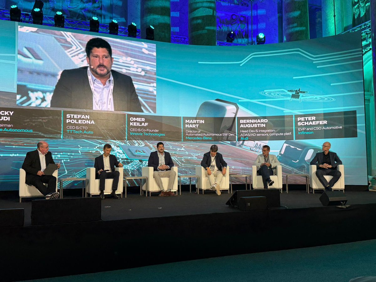 InnovizLiDAR's tweet image. We are at The Autonomous, Vienna today. On stage, our CEO &amp;amp; Co-Founder Omer Keilaf joined the panel on End-to-End Architectures for Autonomous Systems, and highlighted how Innoviz LiDAR drives safer, more reliable autonomy.
#AutonomousDriving #LiDAR #Innoviz #FutureOfMobility
