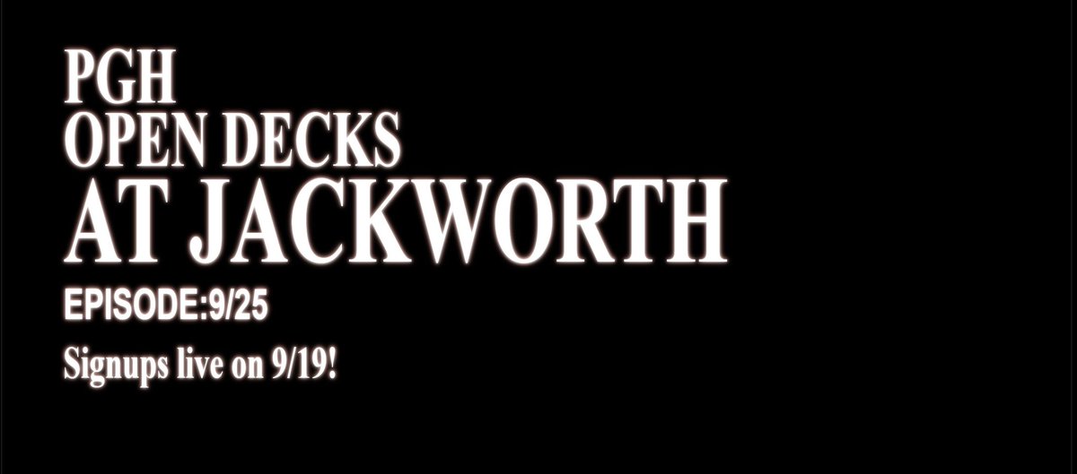 Pittsburgh Open Decks tweet media