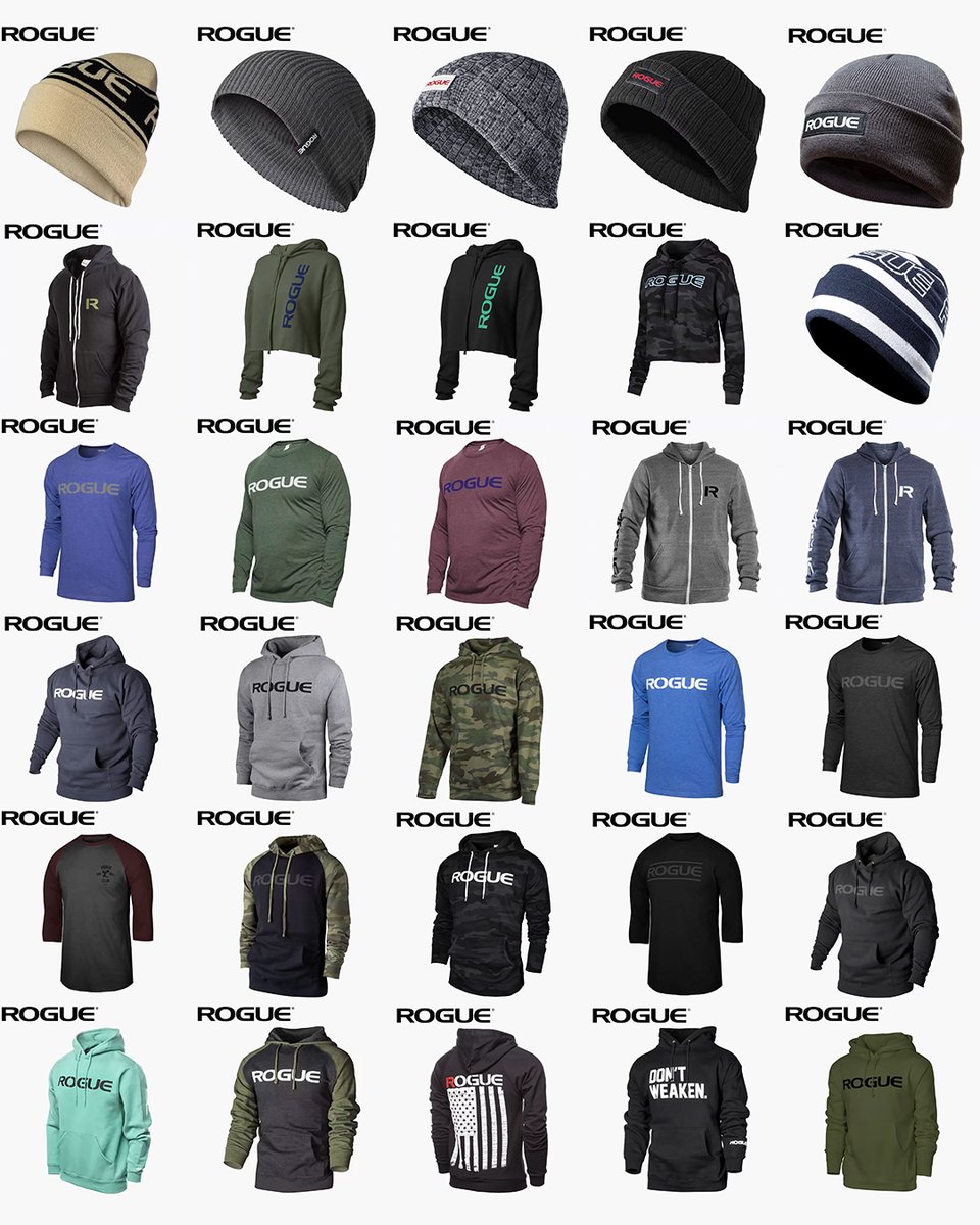 【秋のトレーニングを彩る ROGUE アパレル】

日中は過ごしやすく、朝晩には肌寒さも感じる季節になりました。
ROGUEのパーカーや長袖シャツ、ビーニーは、この時期の体温調節に最適なアイテムです。