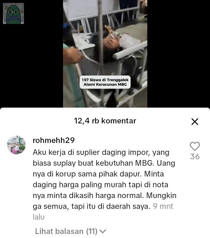 💚 salah satu komentar yang ada di video tiktok @/radar_cianjur.