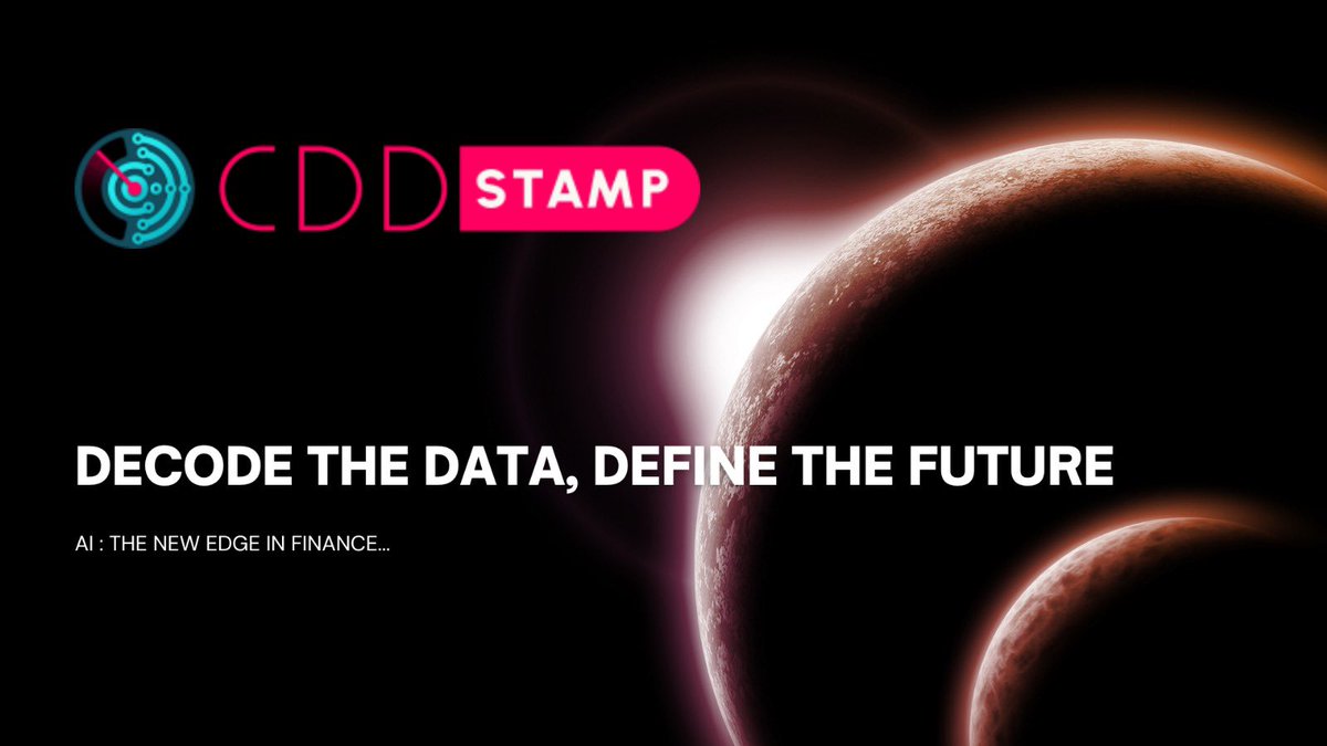 Markets are noisy.

Data is overwhelming.

What you need is clarity powered by AI.

CDDStamp turns billions of data points into actionable intelligence, helping you make smarter, faster, and more profitable decisions in finance.

The new edge is here!