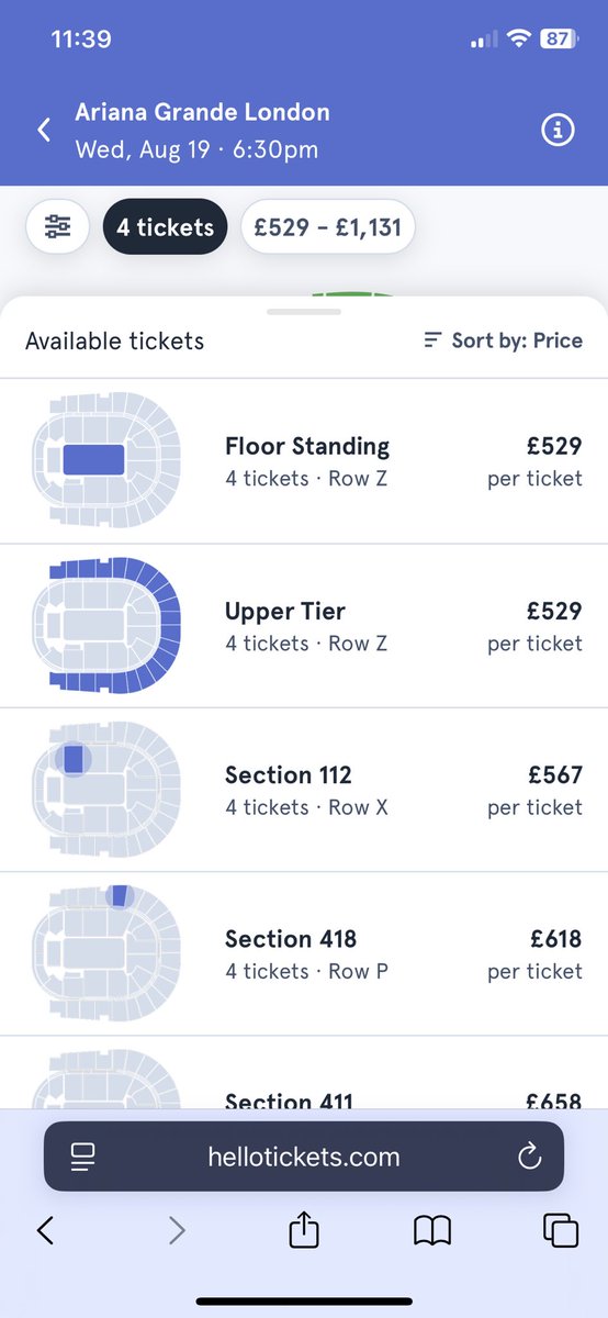 millie_burts's tweet photo. Ariana grande resellers taking the piss but i’m an accused bot for selecting more than one ticket @AXS_UK @TicketmasterUK sort it out! How do you let this happen whilst blocking out actual people and fans! https://t.co/EH8Ek95dqe
