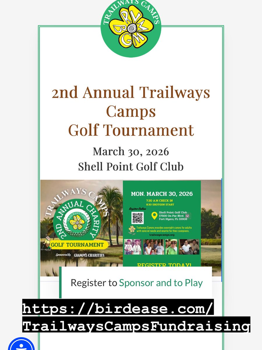 Register now to sponsor or play! Support adults with special needs and their caregivers.