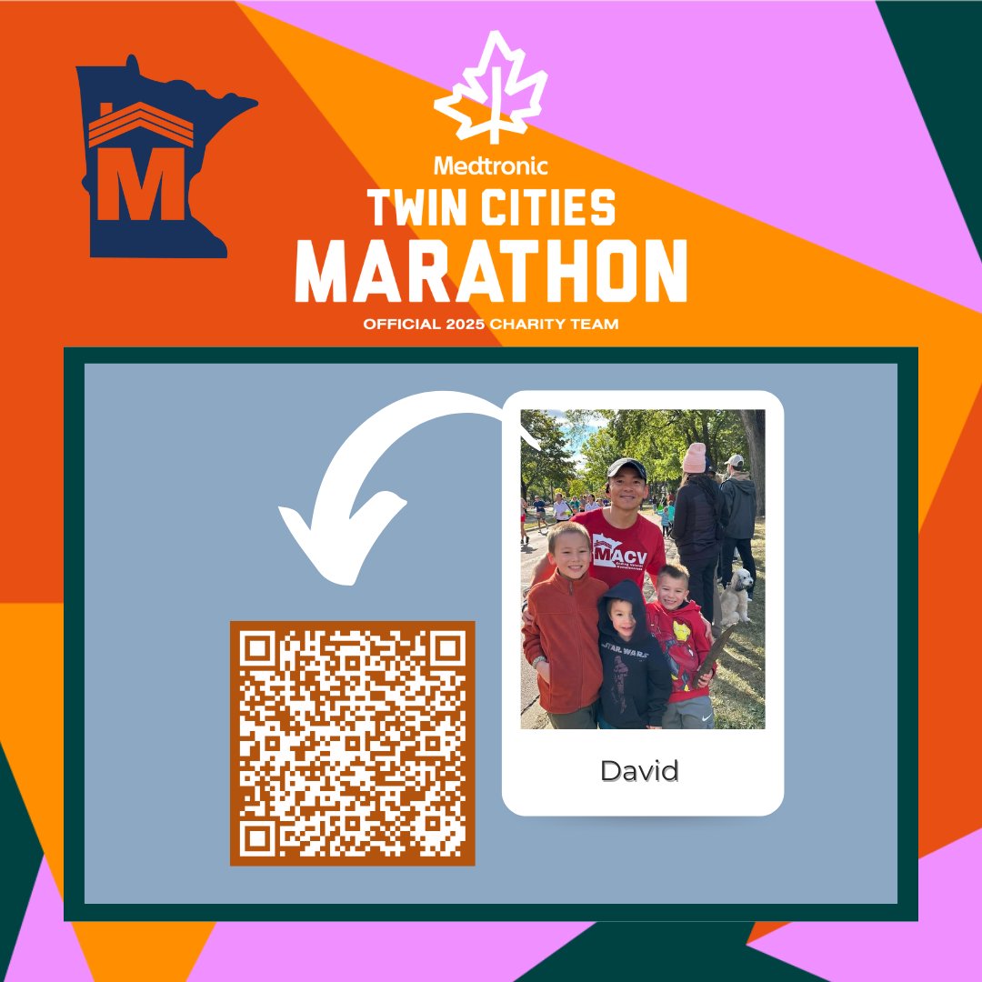 Army Veteran and MACV Subsidy Director David is running the full Twin Cities Marathon this year! Every step he takes supports Veterans rebuilding their lives in Minnesota. Show your support for David! secure.givelively.org/donate/minneso…