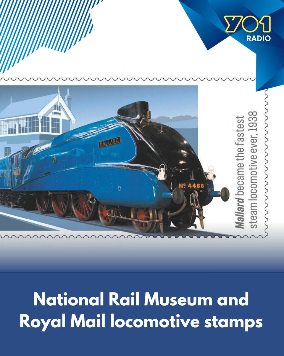 thisisyo1's tweet image. 🚂 Royal Mail has issued 10 new stamps celebrating iconic British steam locomotives 🚉✨ 

Created with the National Railway Museum in York &amp;amp; Darlington Council, the set features legends like Rocket, Mallard &amp;amp; Evening Star!

yorkpress.co.uk/news/25476150.…

#SteamTrains #RoyalMail #York