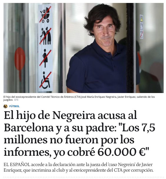 nokai's tweet photo. 🚨 SALTA LA SORPRESA!!!

Los 7,5 MILLONES NO eran por los informes.

Exigimos que LALIGA, FIFA y todos actúen ya para DESCENDER a estos TRAMPOSOS.

Incrimina al Barcelona y al exvicepresidente del CTA por corrupción. https://t.co/km1tCcINJ8