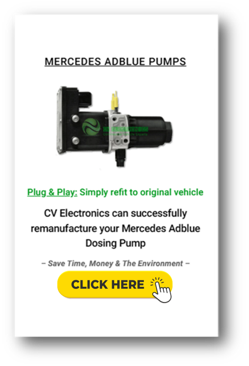 cvelectronics's tweet image. After extensive R&amp;amp;D, CV Electronics now remanufactures Euro 6 Mercedes AdBlue pumps for £495 + VAT. 🚛

✔️ Minimise downtime
✔️ Boost sustainability
✔️ 24-month warranty

Learn more: cvelectronics.co.uk/product/merced…

#Remanufacturing #MercedesTruck #FleetMaintenance #AdBlue