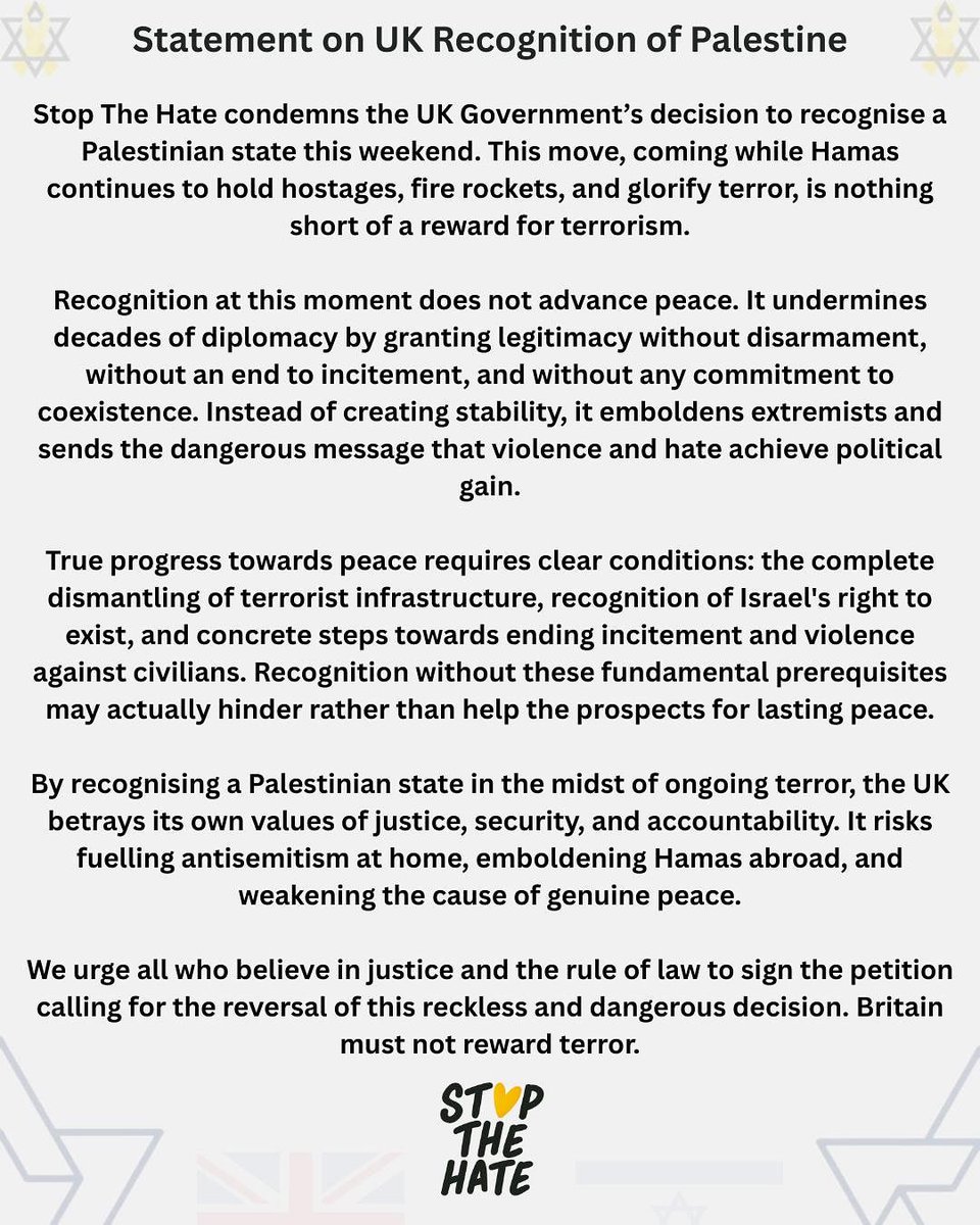 Our statement about the UK recognition.

Please sign the petition, stop the madness.

petition.parliament.uk/petitions/7384…