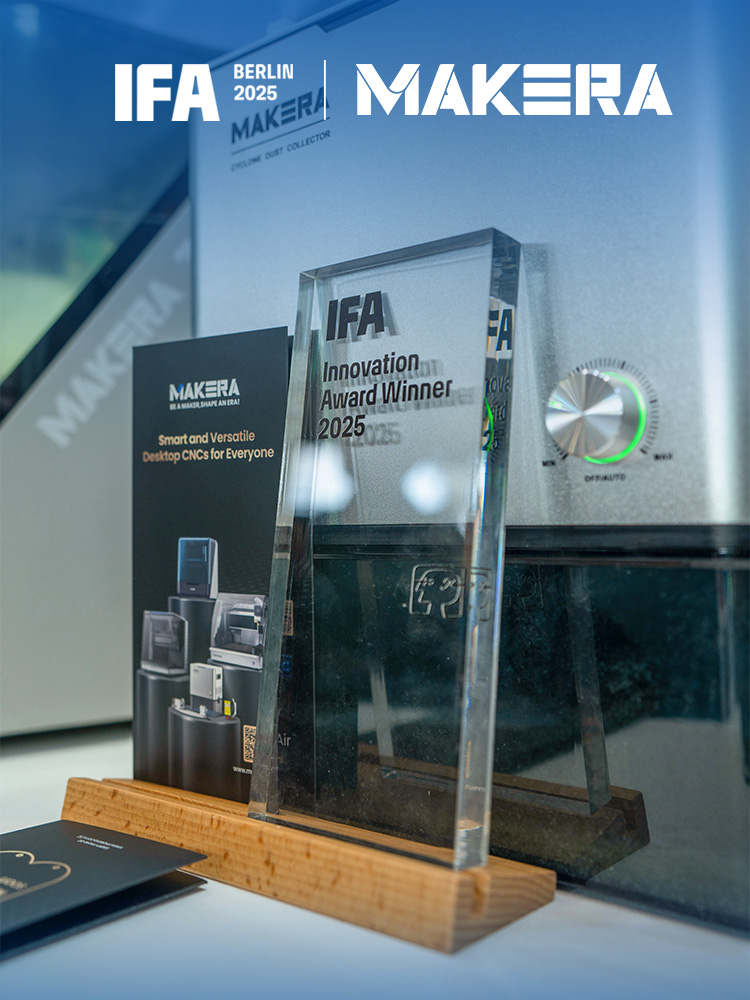 Makera (@makera_inc) on Twitter photo ✨ What an incredible journey at IFA!
🏆 From showcasing our award-winning desktop CNC families to connecting with creators worldwide—we’re leaving with inspiration, feedback, and a renewed vision for the future of making!
💡 Thank you to everyone who visited our booth, shared ✨ What an incredible journey at IFA!
🏆 From showcasing our award-winning desktop CNC families to connecting with creators worldwide—we’re leaving with inspiration, feedback, and a renewed vision for the future of making!
💡 Thank you to everyone who visited our booth, shared