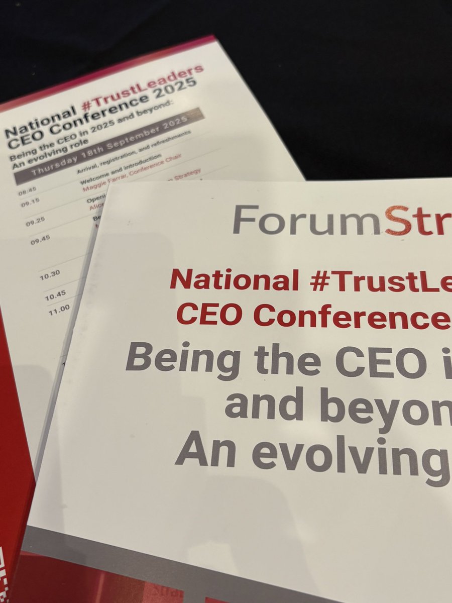 Great to take time out to network, listen, learn and think today <a href="/ForumStrategyUK/">Forum Strategy</a> #Trust Leaders CEO conference. 
Important in such busy times to stop, reflect, and discuss with likeminded colleagues.