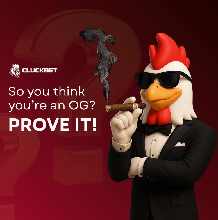 Only a few can call themselves OGs… Are you one of them? 

Prove it in the comments!

➡️ Best answer wins an OG spot 
➡️ Follow <a href="/CluckBet/">CluckBet</a> + join our TG to enter. 
🔗 t.me/cluckbet
