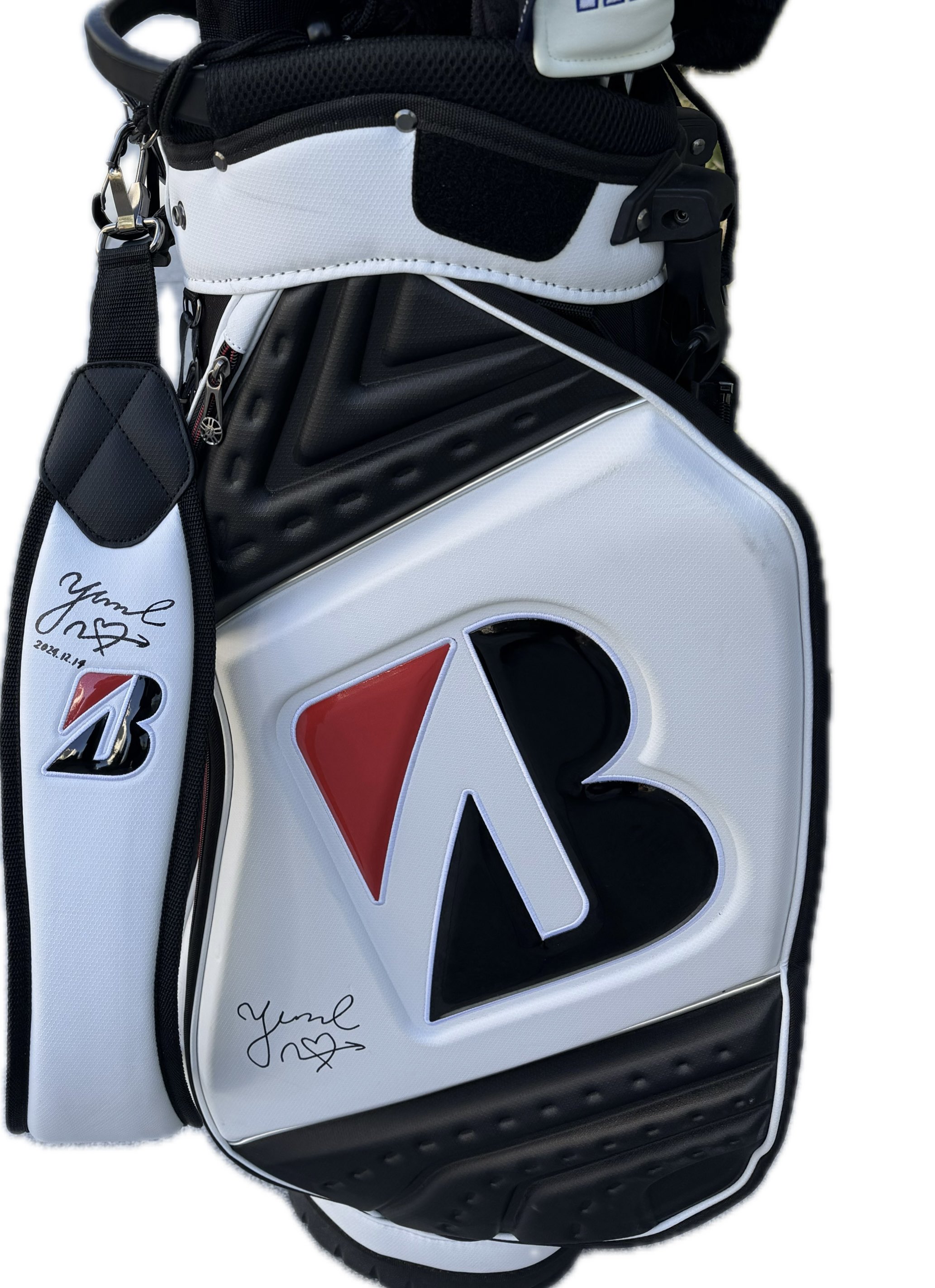 【政田夢乃 原英莉花 直筆サイン】未使用 BEAMS GOLFカートバック 政田夢乃 原英莉花 直筆サイン】未使用 BEAMS GOLFカートバック