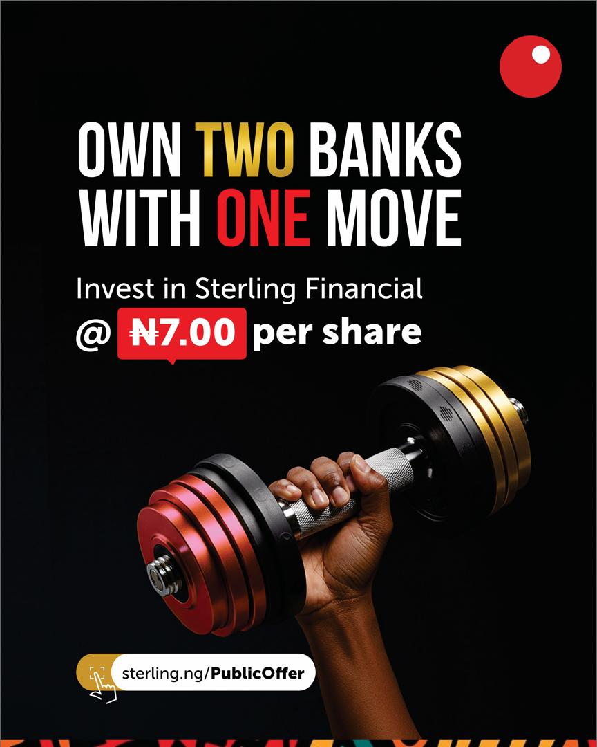 Sterling_Bankng's tweet image. Yes 💪🏼 
Double the strength. Double the opportunity.
Apply at any Sterling Bank or AltBank branch nationwide or simply visit sterling.ng/PublicOffer