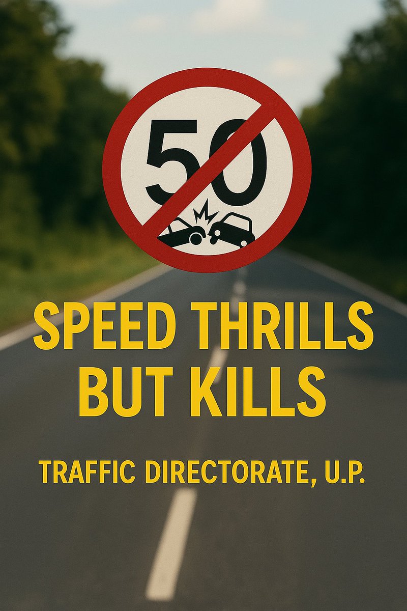 थोड़ा धीरे चलना है समझदारी, जान है तो जहान है प्यारी।

तेज़ रफ़्तार बने खतरा, संभल कर चलना है बेहतर।