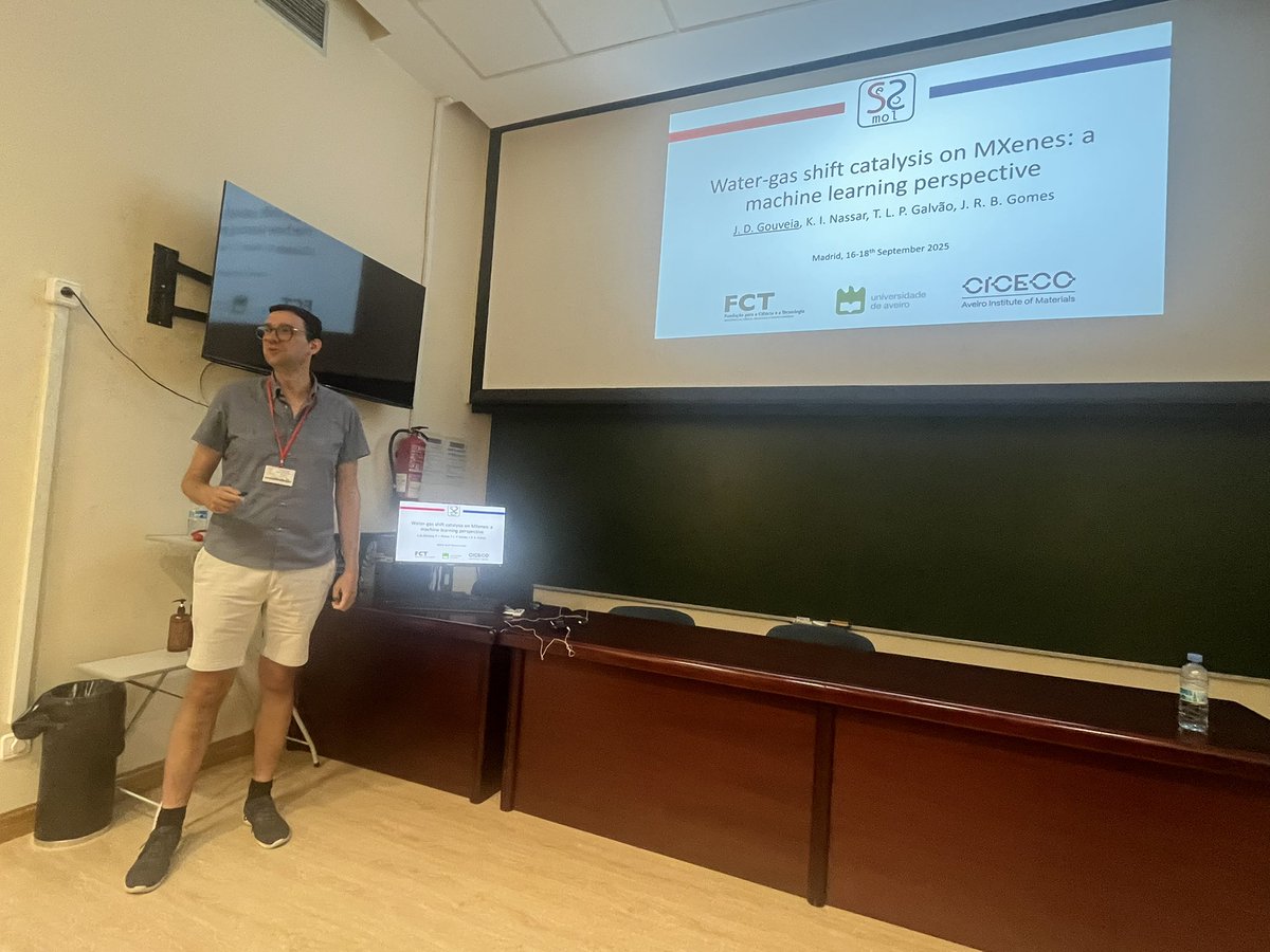 IFF_CSIC (@iff_csic) on Twitter photo José Daniel Gouveia de la <a href="/UnivAveiro/">Universidade Aveiro</a> <a href="/ciceco_ua/">CICECO – Aveiro Institute of Materials</a> nos habla de Water gas catalysis on MXenes: A #MachineLearning perspective #SECSMol #IFF <a href="/CSIC/">CSIC</a> #CampusSerrano José Daniel Gouveia de la <a href="/UnivAveiro/">Universidade Aveiro</a> <a href="/ciceco_ua/">CICECO – Aveiro Institute of Materials</a> nos habla de Water gas catalysis on MXenes: A #MachineLearning perspective #SECSMol #IFF <a href="/CSIC/">CSIC</a> #CampusSerrano