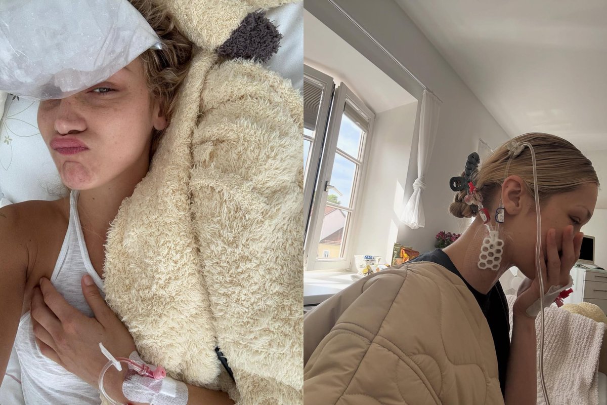 Bella Hadid y sus alarmantes fotos desde el hospital lacosarosa.com/bella-hadid-al… #Curiosidades #Moda