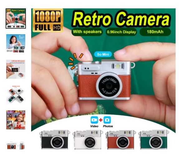 shopping_soma's tweet image. 📸 1080P Retro Digital Camera
Pocket-sized mini camera with 0.96" IPS screen &amp;amp; LED flash ✨
Perfect for photography &amp;amp; on-the-go recording!
Get it here - s.click.aliexpress.com/e/_opfQ9cN
#MiniCamera #RetroCamera #PocketCamera #PhotographyGear 
#TechGadgets
#PakistanCricket