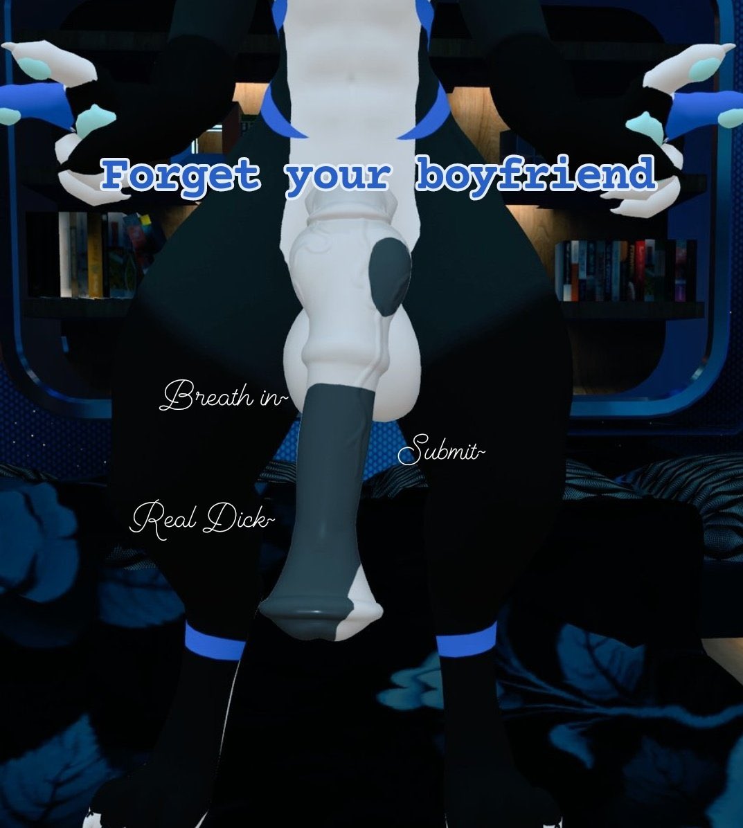 "No no no he won't mind I promise. It's just helping your neighbor~" The shark would grab the back of your head the smell mind numbing. The taste truely addictive.

💙 And ♻️ if you want attention while your other is out~.