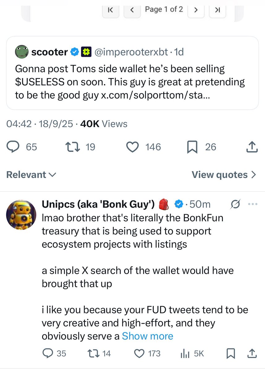 Scooter ratioed by bonk guy lol