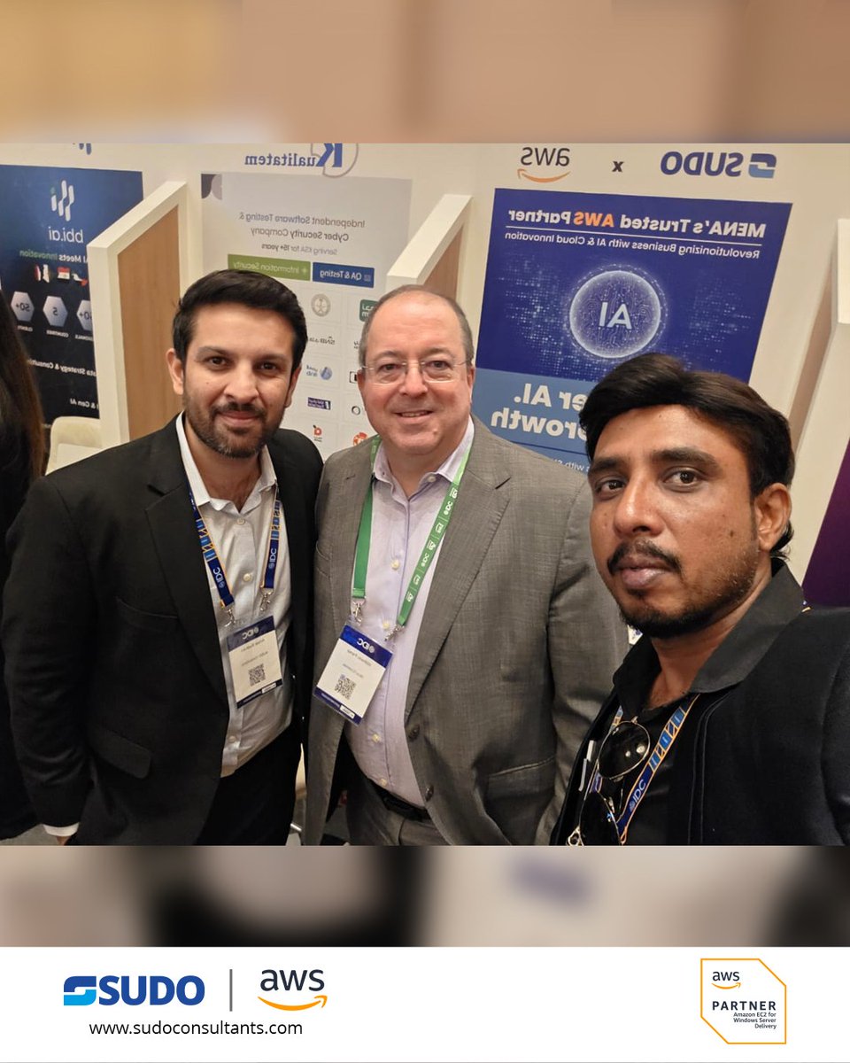 SuDOConsultants's tweet image. Incredible experience at IDC Saudi Arabia CIO Summit 2025! 🚀
SUDO | AWS = Driving innovation, powering growth & enabling the future of cloud + AI in the Kingdom. 🚀
#IDC #SaudiVision2030 #CIOSummit #SUDOAWS