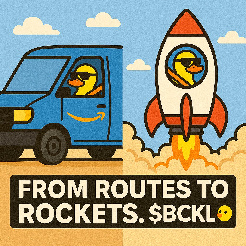 From routes to rockets. 🚀🐥
$BCKL