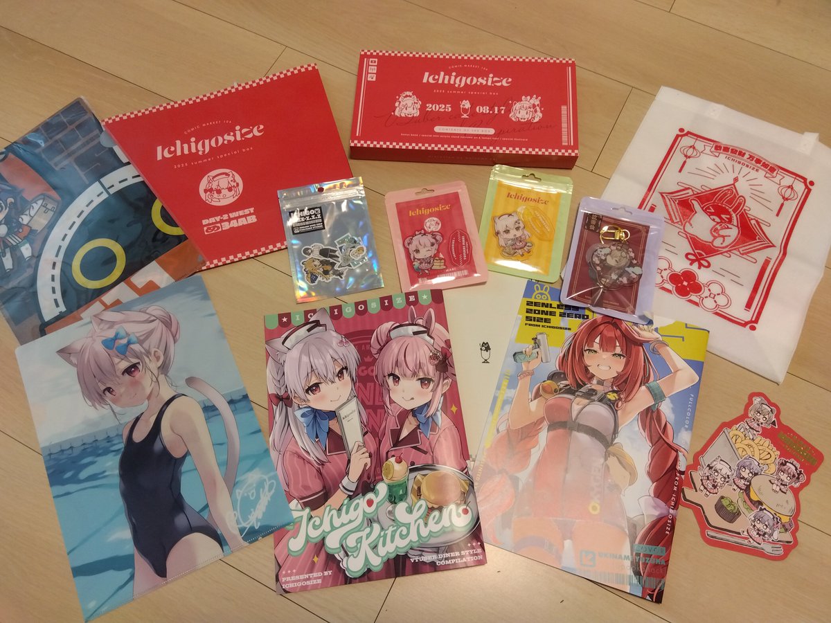 なつめえり 先生の #いちごさいず C106セット、数日前に届きましたが