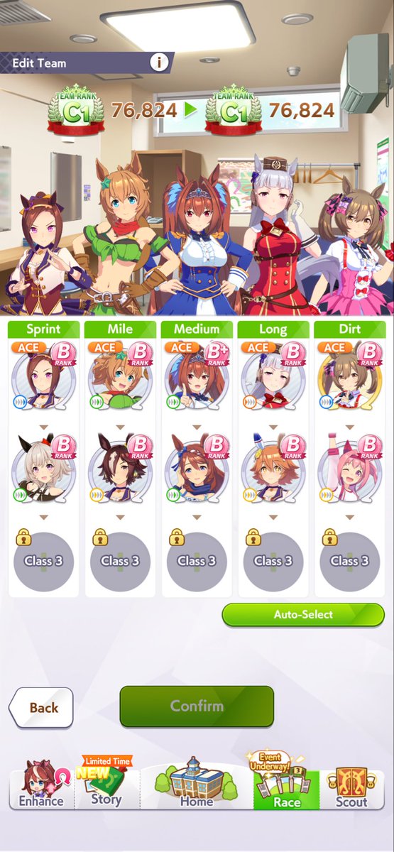 dancermp4's tweet image. Day 2 of Umamusume: Pretty Derby and all I can say is that I’m proud of the team I made :&amp;gt;