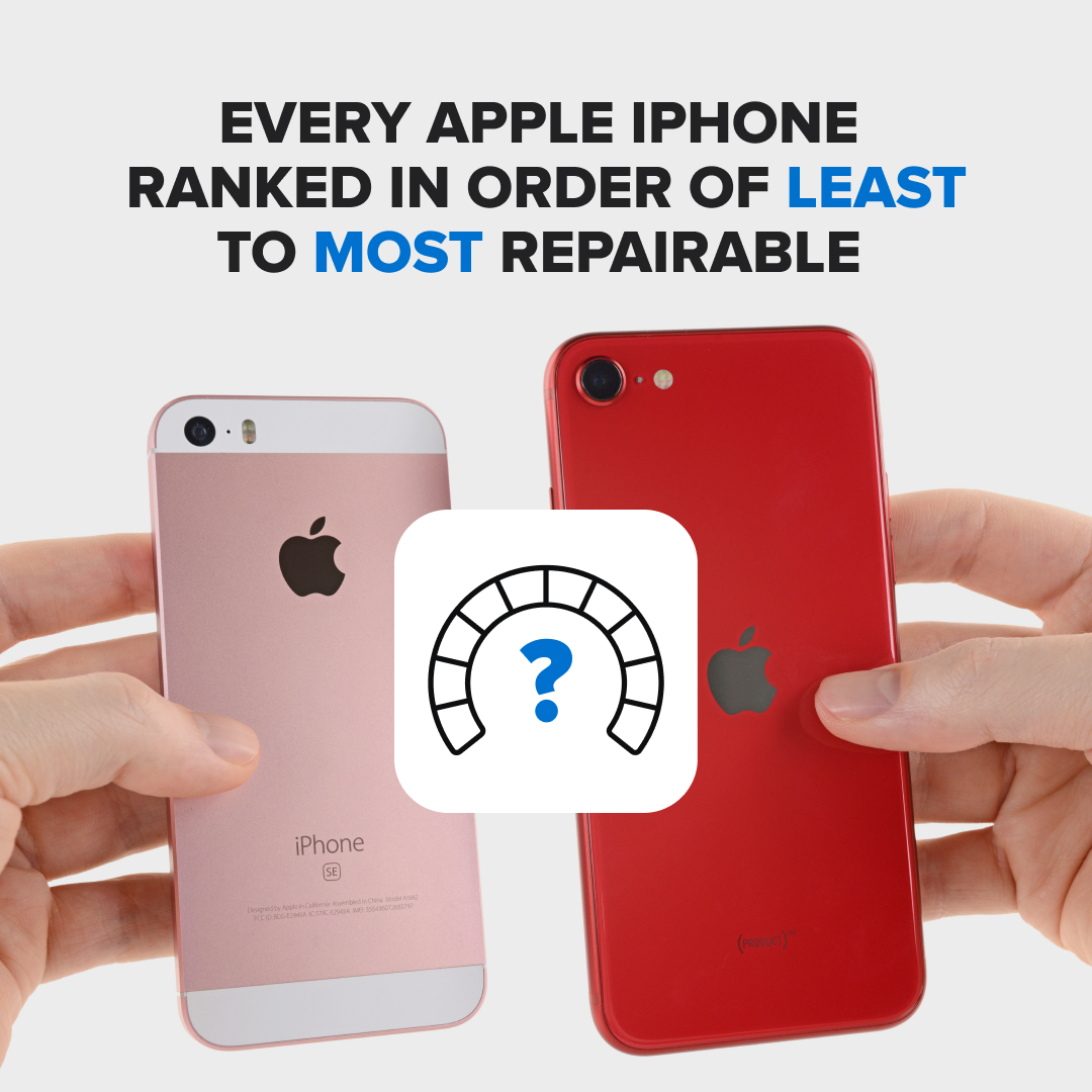 iFixit's tweet image. Before we teardown and give the new iPhones' their repairability scores, let take a look back how repairable the previous generations were. Check out the full ranking at the link below.
—
#iFixit #iPhone #RighttoRepair