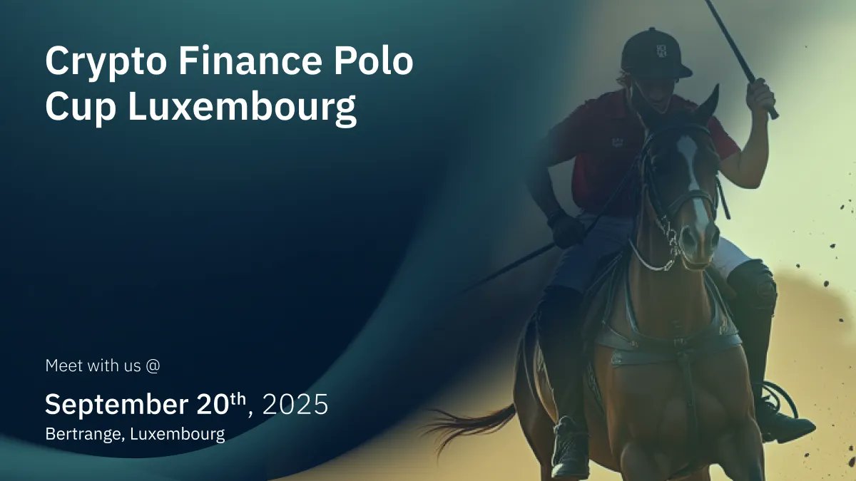 Our CEO, Dr. Eric Falk, has been invited to the Crypto Finance Polo Cup in Luxembourg.

He will join leaders from Circle, MEXC Ventures, Capital B, and more to discuss key topics in crypto finance, tokenization, and regulation.

-RWA tokenization
-Crypto funds &amp; treasuries