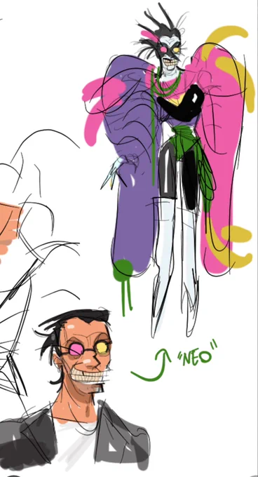 more rough phone doodles of drag thing sneo
