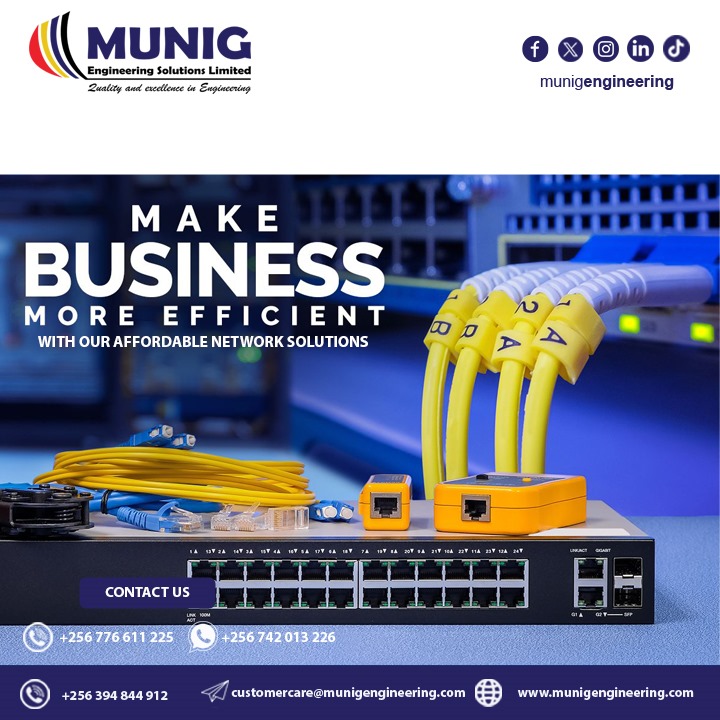Munig Engineering Solutions (@munigengineers) on Twitter photo Powering your business with seamless connectivity.
Contact us today on 0776611225 Powering your business with seamless connectivity.
Contact us today on 0776611225