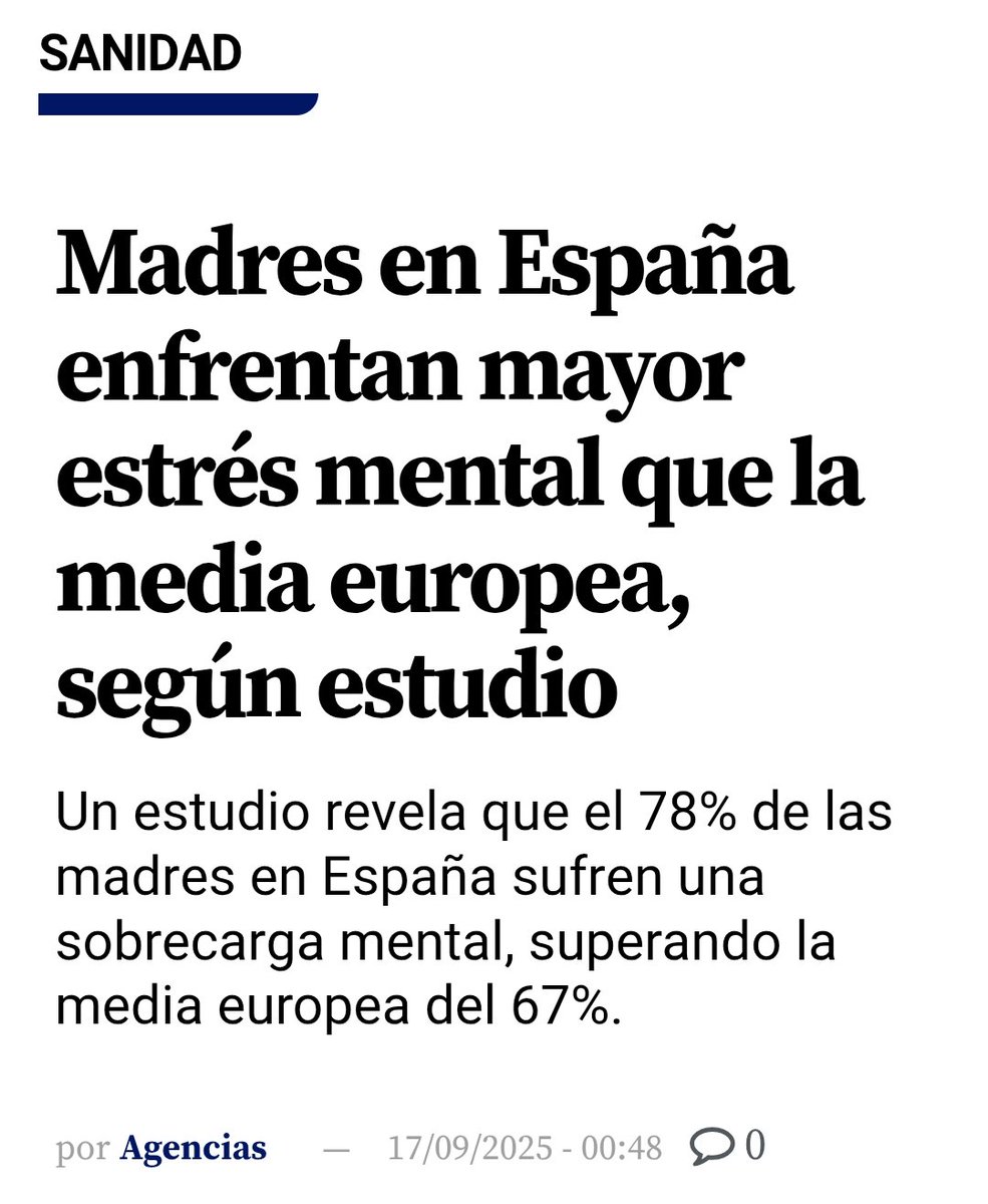 Las madres españolas, de las más estresadas de europa.
