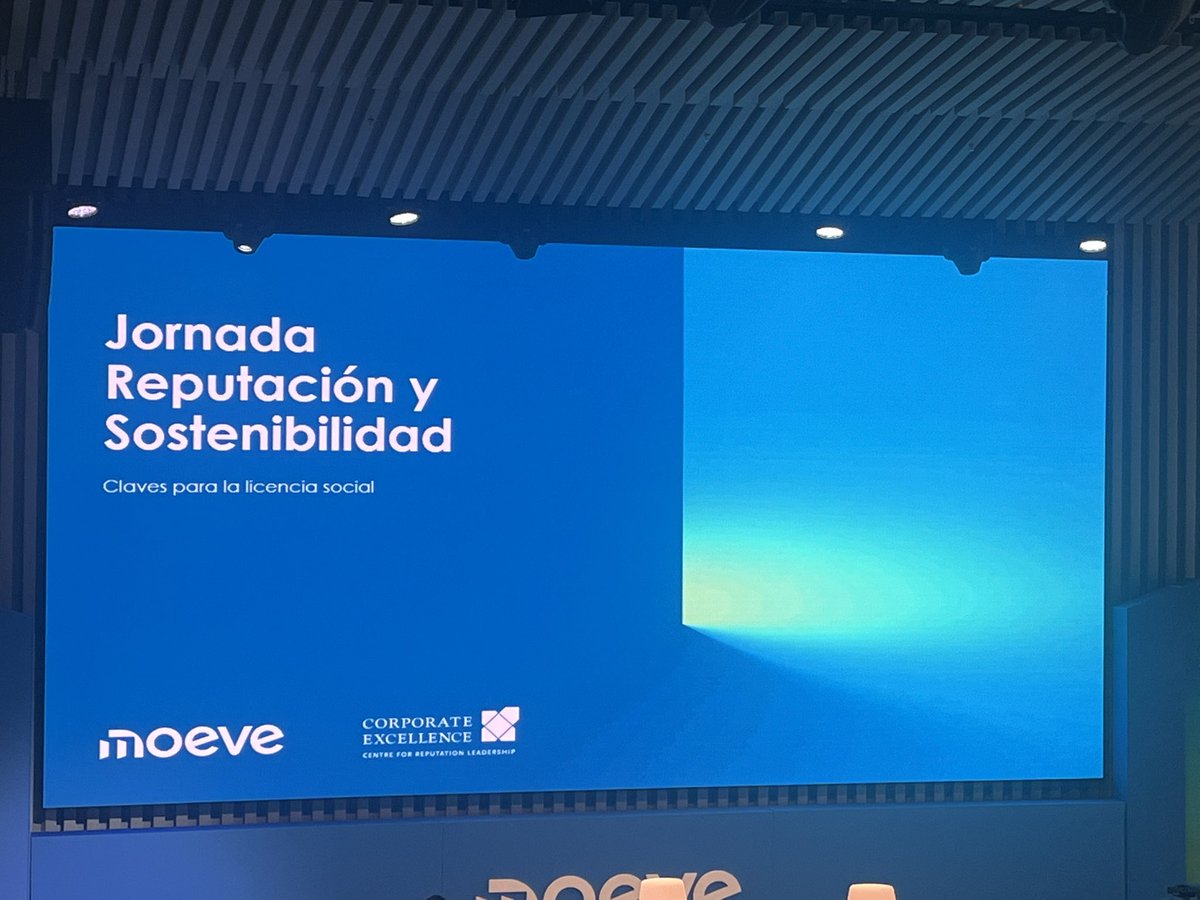 Jornada de Reputación y Sostenibilidad de <a href="/CE4reputation/">Corporate Excellence</a>  La reputación como elemento esencial de la licencia social , no es lo que pensemos que somos , sino lo que los  demás piensen de nosotros: Transparencia, Ética !!!! @<a href="/ILUNION/">ILUNION</a>