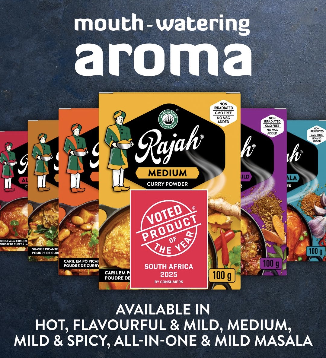 🥘 Thursday = curry cravings unlocked.
Read all about Rajah Curry Powder, voted 2025 Product of the Year in the Curry Powder category! 

Trusted for 80+ years. Loved by SA kitchens. Flavour that connects us.
👉 [ow.ly/UYHy50WXYVY]

#ProductOfTheYearSA #Rajah #CurryTime