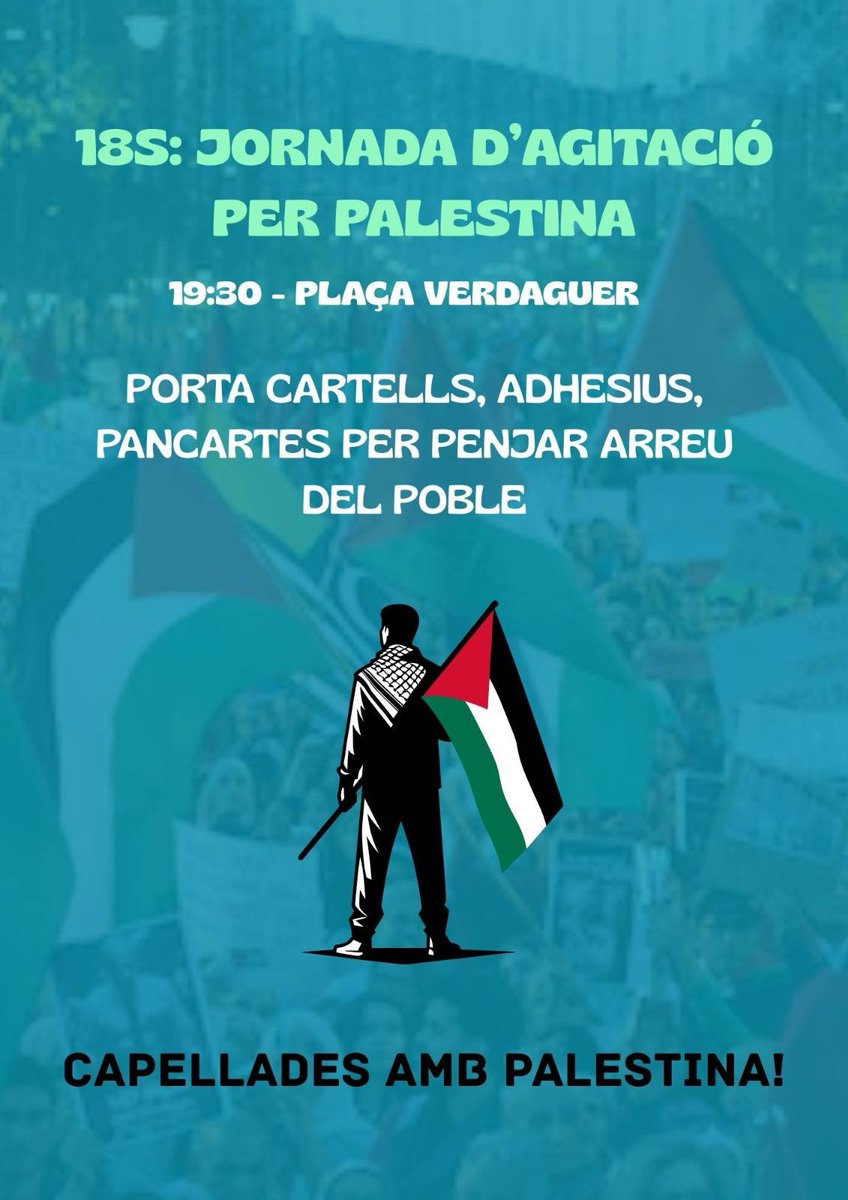 Capellades també se suma a la jornada de lluita per Palestina d'avui!