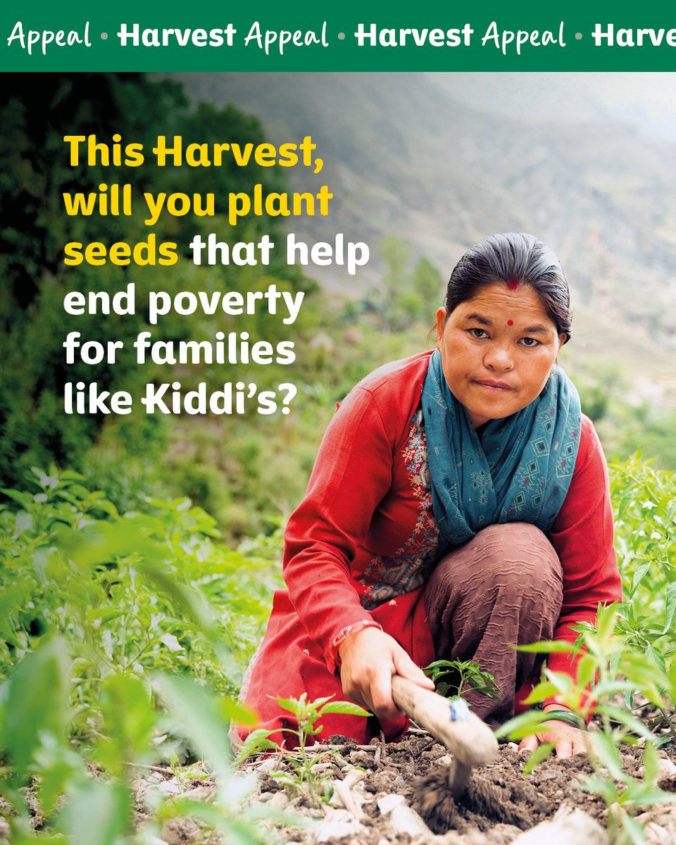Your donation to Tearfund’s Harvest Appeal can plant seeds of transformation that help families like Kiddi’s around the world leave poverty behind: tearfund.org/campaigns/harv…