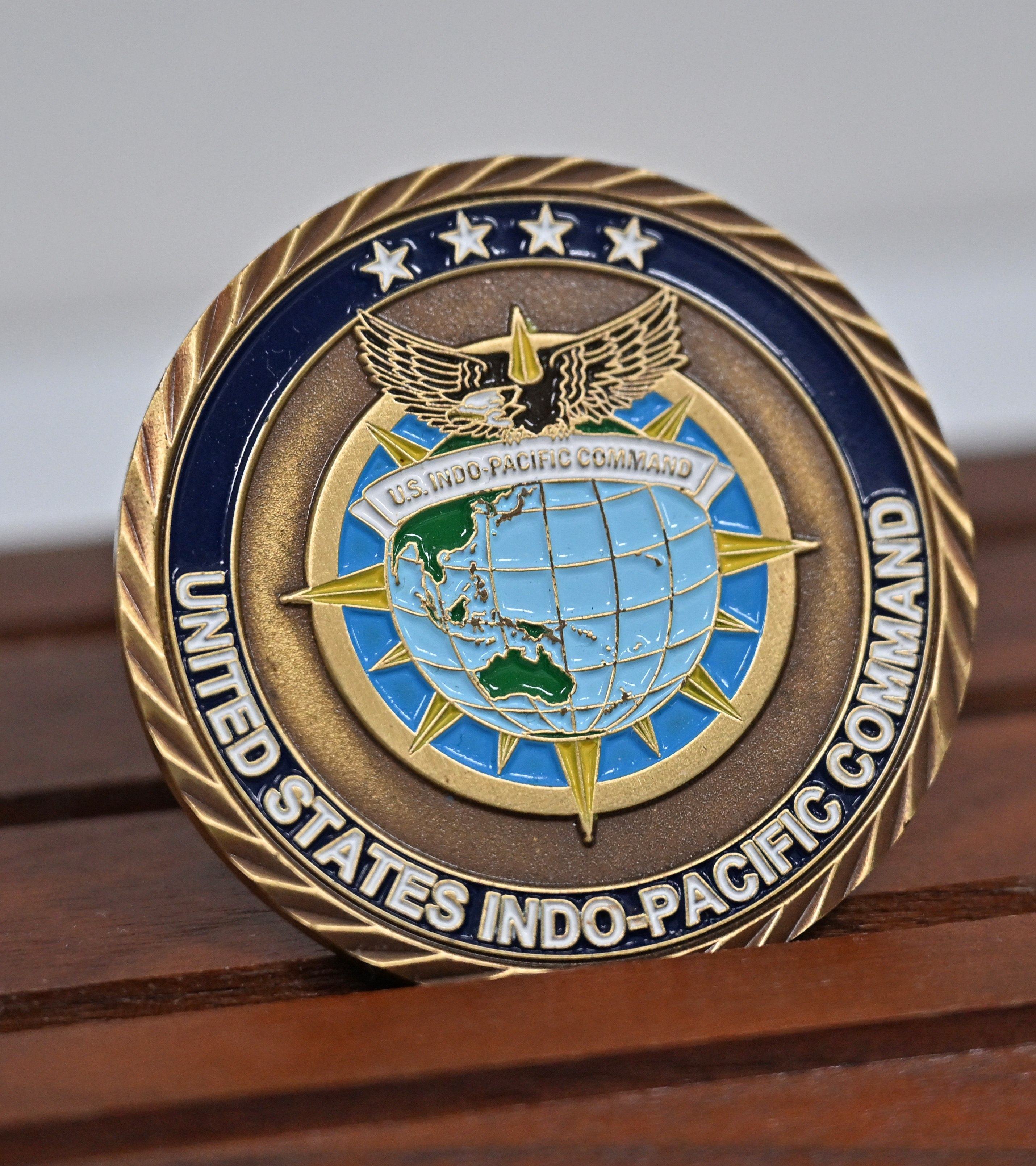 米インド太平洋軍司令官（海軍大将）チャレンジコイン 米インド・太平洋軍司令官（海軍大将）チャレンジコイン 日本製