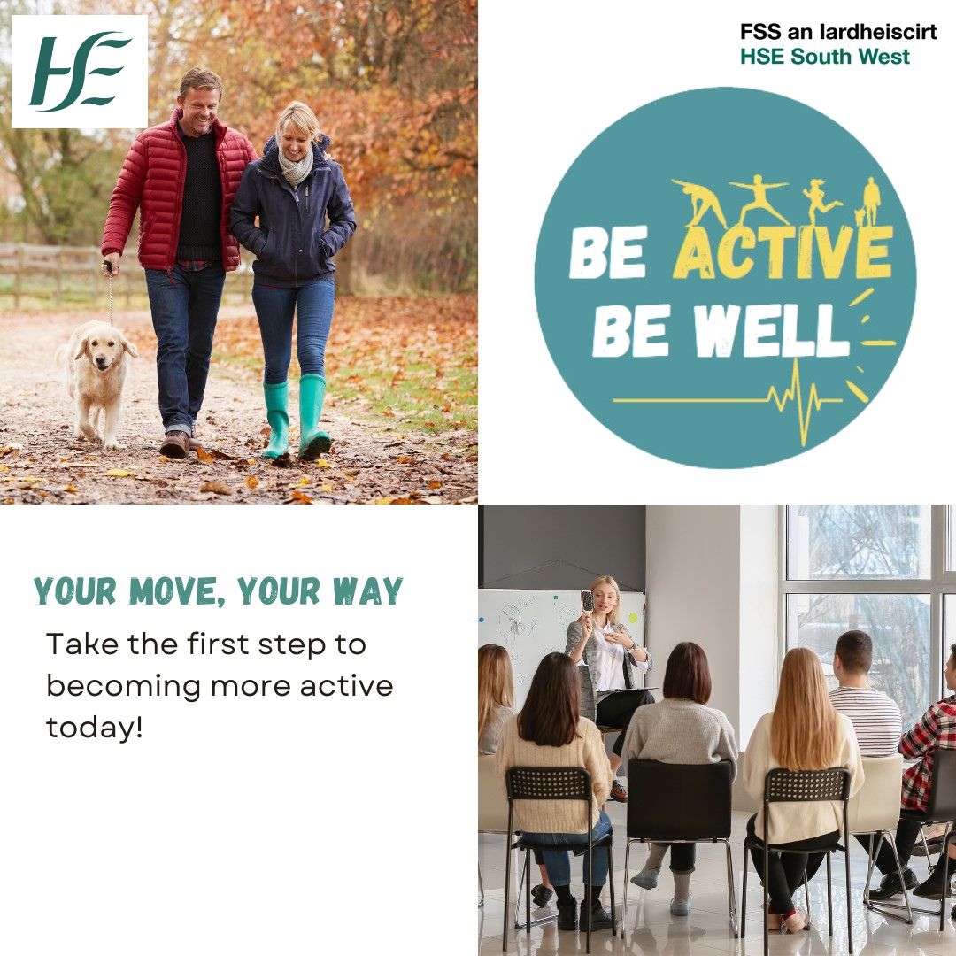 Mari O Donovan (@mariodonovan08) on Twitter photo ➡️#BeActiveBeWell is a FREE programme in Cork & Kerry that help you take the first step to becoming more active throughout the year.
The programme is run by HSE Health Promotion Officers. Any adult who is not currently active is eligible to attend visit:
 bookwhen.com/healthpromotio… ➡️#BeActiveBeWell is a FREE programme in Cork & Kerry that help you take the first step to becoming more active throughout the year.
The programme is run by HSE Health Promotion Officers. Any adult who is not currently active is eligible to attend visit:
 bookwhen.com/healthpromotio…