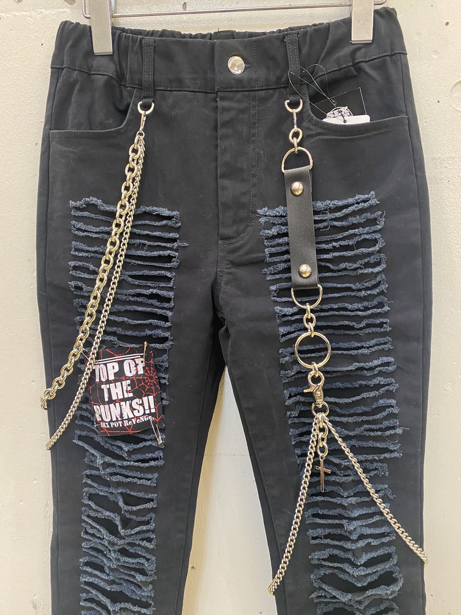 💥新作入荷⑬💥 ⛓CUSTOM PUNKISH SLASH STRETCH スキニー パンツ