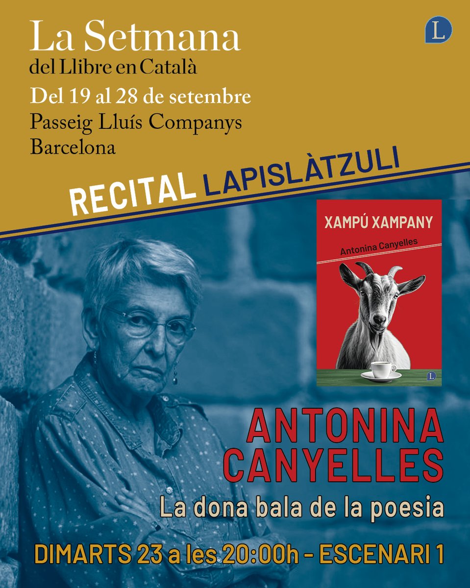 Dimarts 23! No us ho perdeu!
<a href="/LaSetmana/">La Setmana</a> <a href="/reduccions/">reduccions. revista de poesia</a> <a href="/MallorcaUep/">UEPMallorca</a> <a href="/EspaiMallorca/">Espai Mallorca</a> <a href="/bcnliteratura/">Barcelona Literatura</a> <a href="/mcaliteraria/">Mallorca Literària</a> <a href="/AgendaCultura/">Agenda Cultural de Catalunya</a> <a href="/BCNCulturaCAT/">BCNCultura.cat</a> <a href="/cultpopular_cat/">Cultura Popular</a> <a href="/ARAcultura/">ARA Cultura</a> <a href="/Izaskunarretxe/">Izaskun Arretxe Irigoien</a> <a href="/SBennassar/">sebastia bennassar</a> <a href="/EscriptorsAELC/">AELC</a> <a href="/Mes_324/">Més 324 - TV3</a> <a href="/sebastiaportell/">Sebastià Portell</a> <a href="/lletres/">Lletres catalanes</a> <a href="/jaumeponsalorda/">Jaume C. Pons Alorda</a> <a href="/jordimartifont_/">Jordi Martí Font</a>