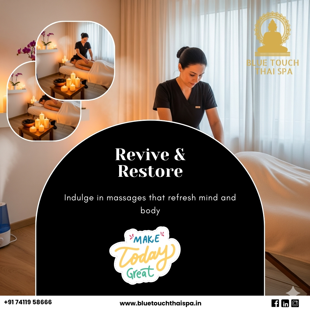 bluetouchspa's tweet image. Revive &amp;amp; Restore at Blue Touch Thai Spa – Nestled in the heart of JP Nagar                                                                                               #SpaNearMe #SpaNearByMe #BodyMassageNearMe #BestSpaInBangalore