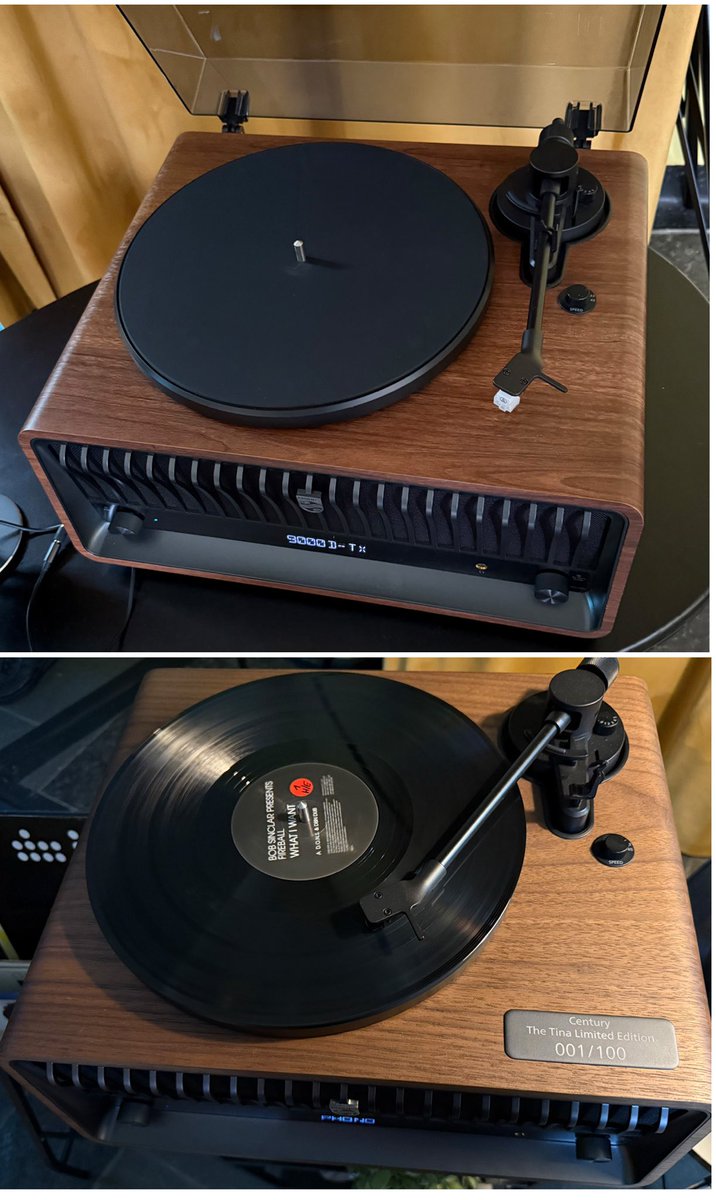 2nd and final day with Philips Audio in Eindhoven and spotted there are two versions of The Tina. One coming very soon and a limited edition walnut veneer version coming later. Very nice!