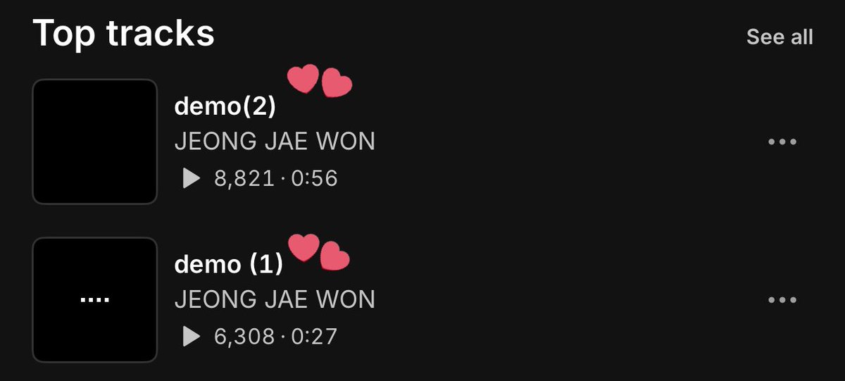 ArabJone's tweet photo. ♡ | جايون قام بنشر أغنيتين ديمو في الساوندكلاود بتاريخ 7 سبتمبر 😢🫶!!

♡ | Jaewon released 2 new demos on SoundCloud! https://t.co/rtCUWW6cE7