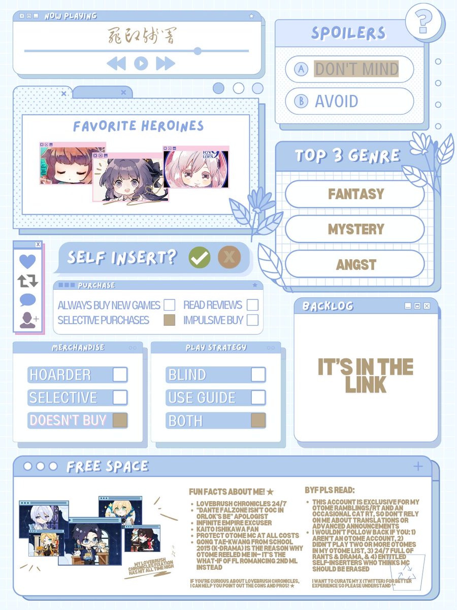 FoArial's tweet image. Updated my #OtomeTwtIntro! 𐔌՞ ܸ.ˬ.ܸ ՞𐦯