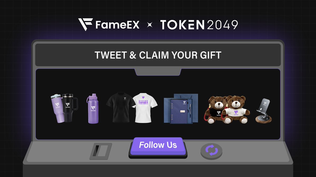 🎁 Take a look! Here’s the exclusive #FameEX merch you can claim 👇

Just retweet this post and hit 200+ views to redeem yours onsite at #TOKEN2049! <a href="/token2049/">TOKEN2049</a> 

📍 Redemption: Marina Bay Sands, Booth PB4-6
📅 Oct 1–2, 2025

✔️ Retweets only
✔️ One per person, while supplies last