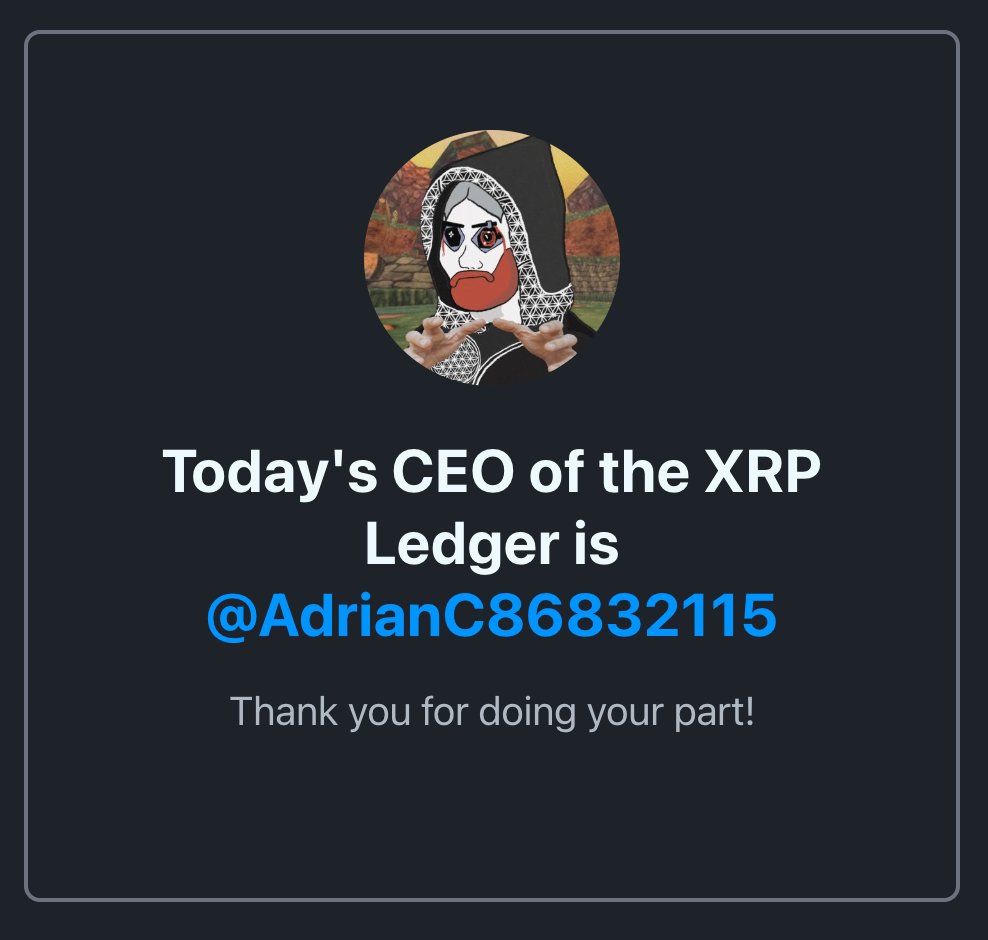 Congrats <a href="/AdrianC86832115/">Adrian Corrales</a>! You are CEO 🫵